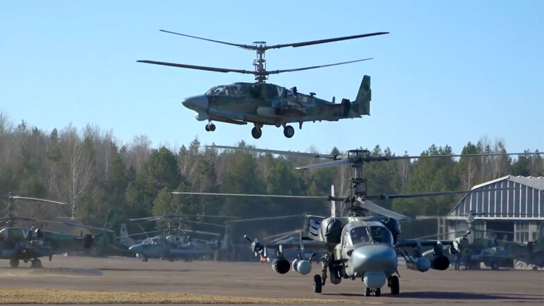 В Минобороны рассказали об уничтожении замаскированных позиций ВСУ вертолетами Ка-52