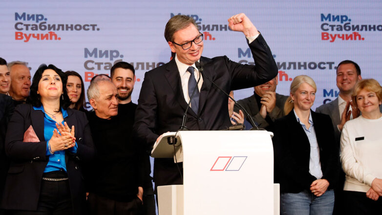 Вучич и его партия лидируют на выборах в Сербии по итогам подсчета 90% голосов