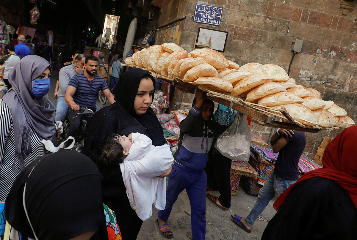 Продажа хлеба в Египте