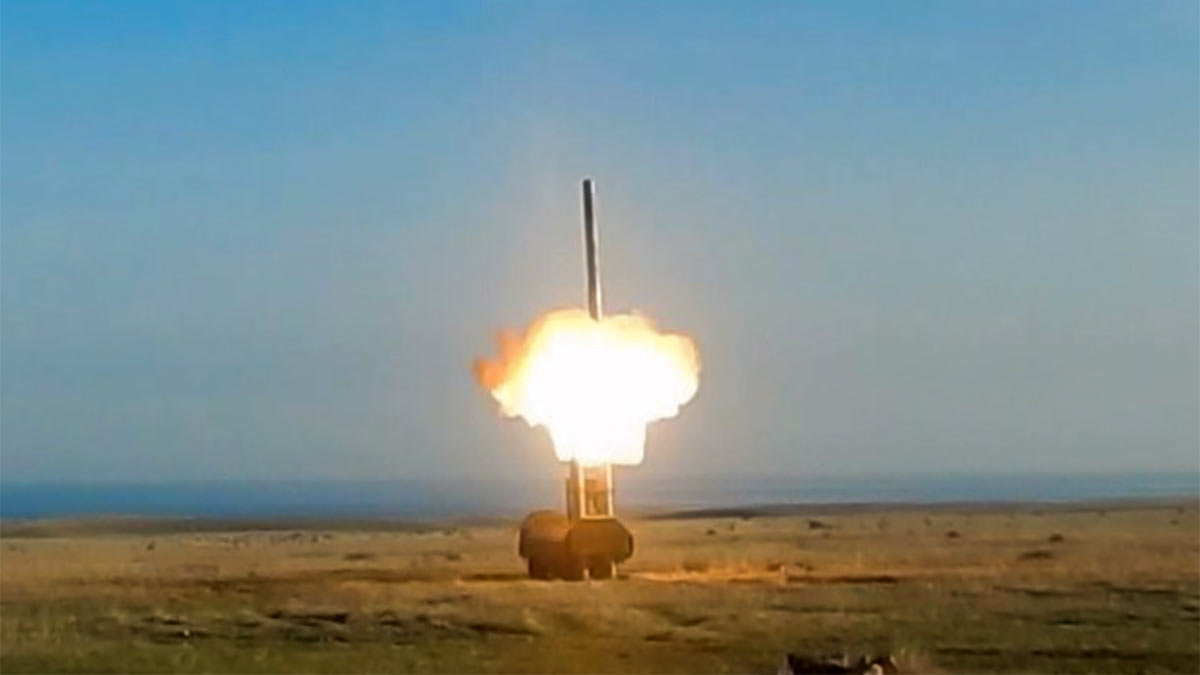 Пуск ракеты "Оникс" по объекту военной инфраструктуры ВСУ