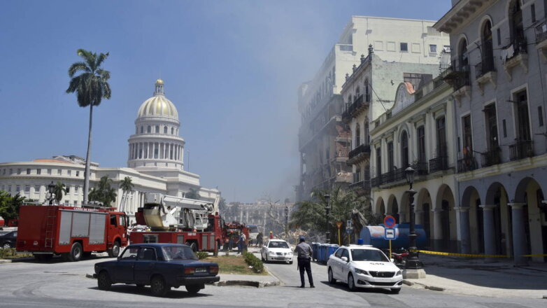 В центре Гаваны произошел сильный взрыв