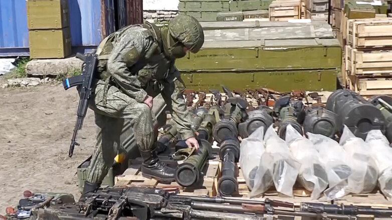 В Харьковской области обнаружен схрон украинских диверсантов с иностранным оружием
