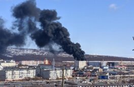 В Магадане загорелся спортивно-оздоровительный комплекс "Президентский"