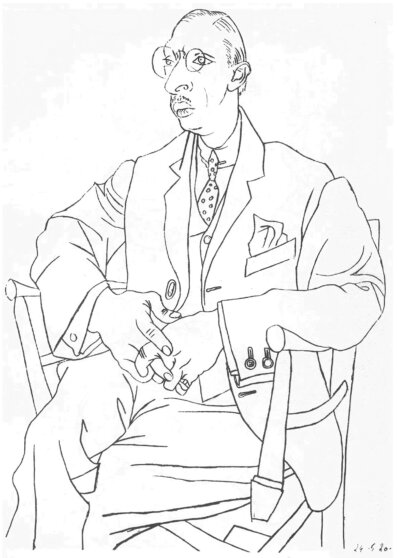 Портрет Игоря Стравинского Пабло Пикассо