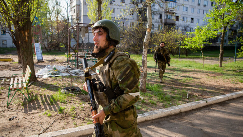 Боец чеченского добровольческого батальона 
