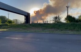 Названа причина крупного пожара на подстанции в Бердянске