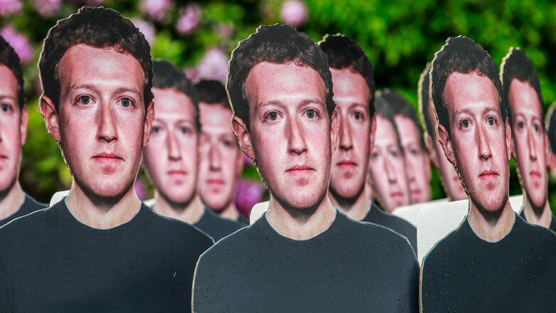 Картонные портреты марка Цукерберга