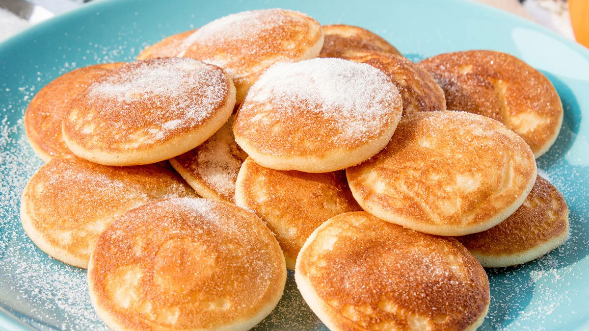 Мини панкейки на молоке