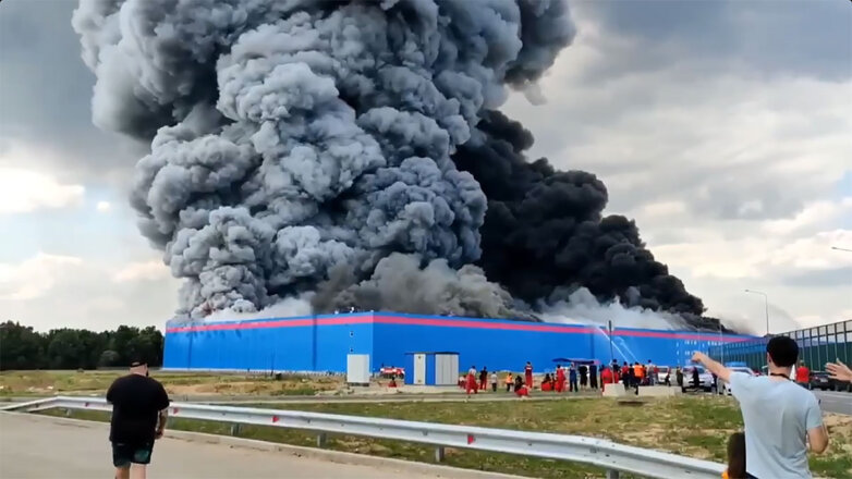 Пожар на складе Ozon в Истринском районе Подмосковья. Главное