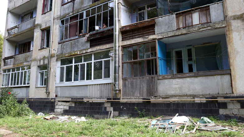 Повреждения жилых домов в Крыму