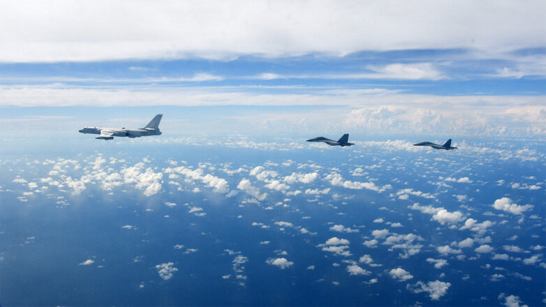 Учения китайских ВВС возле острова Тайвань