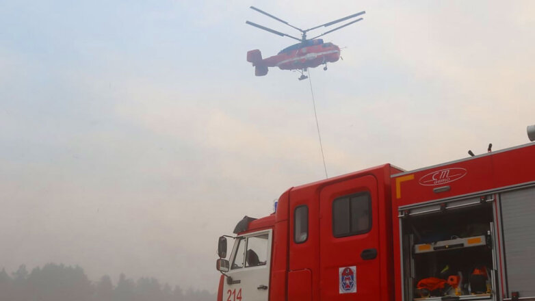 Пожары в Рязанской области тушат с помощью авиации