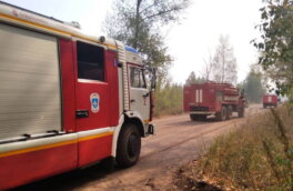 В Омской области вспыхнул пожар на газопроводе