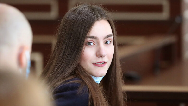 Гражданка РФ Софья Сапега во время оглашения приговора в Гродненском областном суде