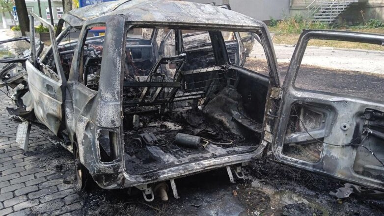 В Бердянске взорван автомобиль коменданта города