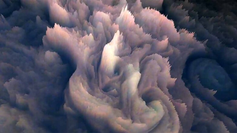 Необычные облака Юпитера показали в 3D-формате