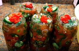 Просто и вкусно: салат из помидоров и огурцов на зиму