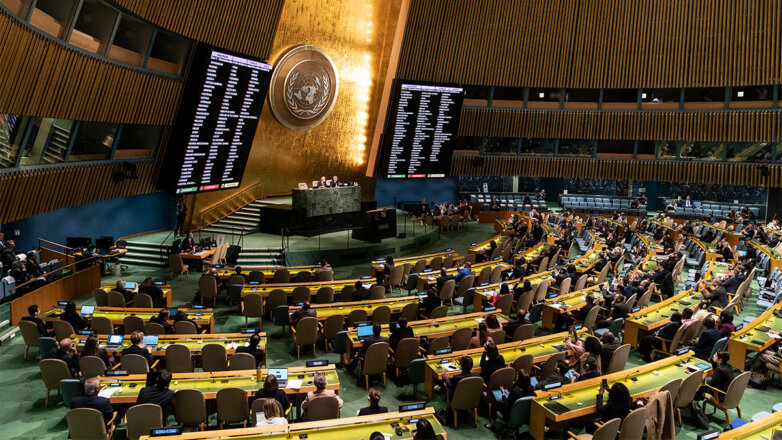 Заседание Генеральной Ассамблеи ООН