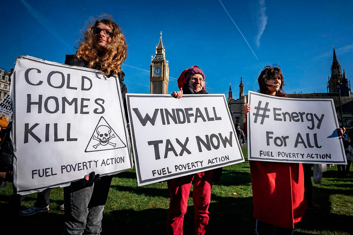 Протесты в Лондоне из-за повышения тарифов на электроэнергию
