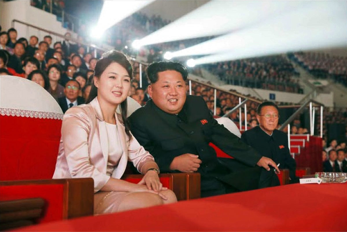 Ким Чен Ын с женой