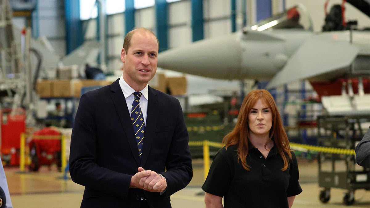 Принц Уильям посетил базу Королевских ВВС