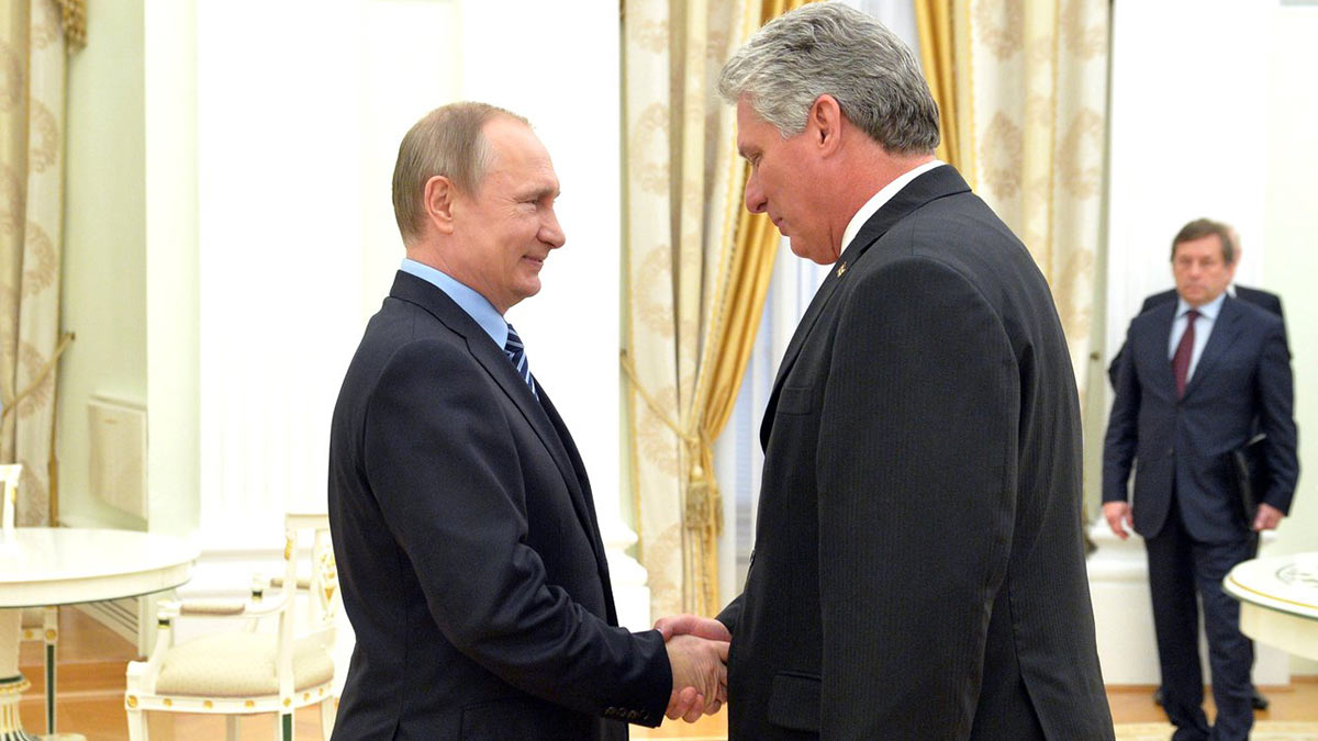 В Кремле назвали тему переговоров президентов России и Кубы