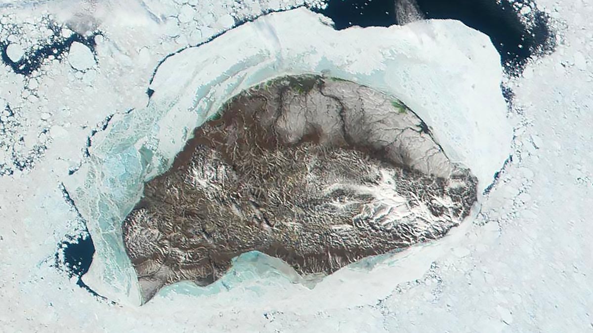 Остров Врангеля космический снимок