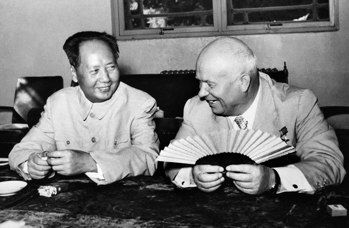 Мао Цзэдун и Никита Хрущев
