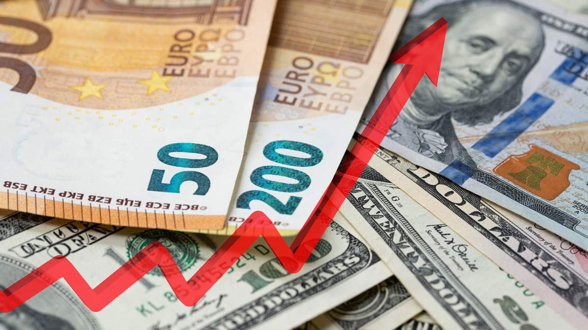 Курсы доллара и евро растут выше максимума с мая
