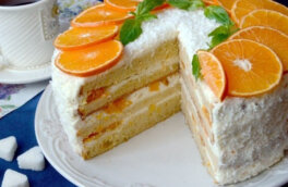 Праздничная кухня: мандариновый торт "Новогоднее настроение"