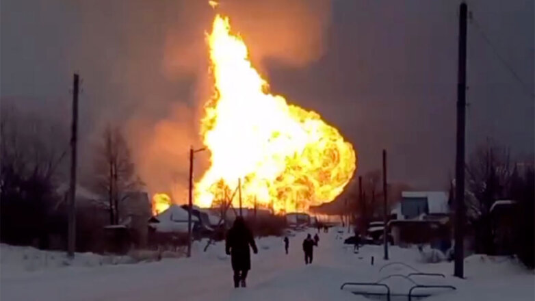 В Чувашии произошел пожар на газопроводе, который уходит на Украину