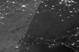 NASA показало оставшуюся без света Украину