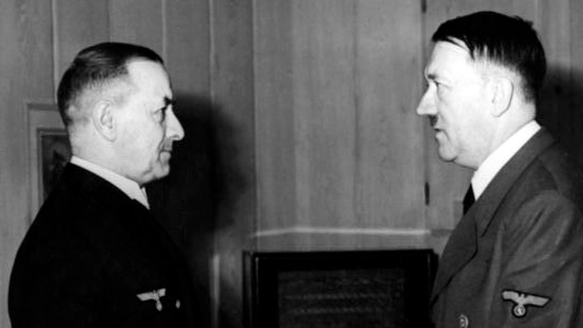 Встреча Гитлера и Редера после отставки последнего, февраль 1943-го