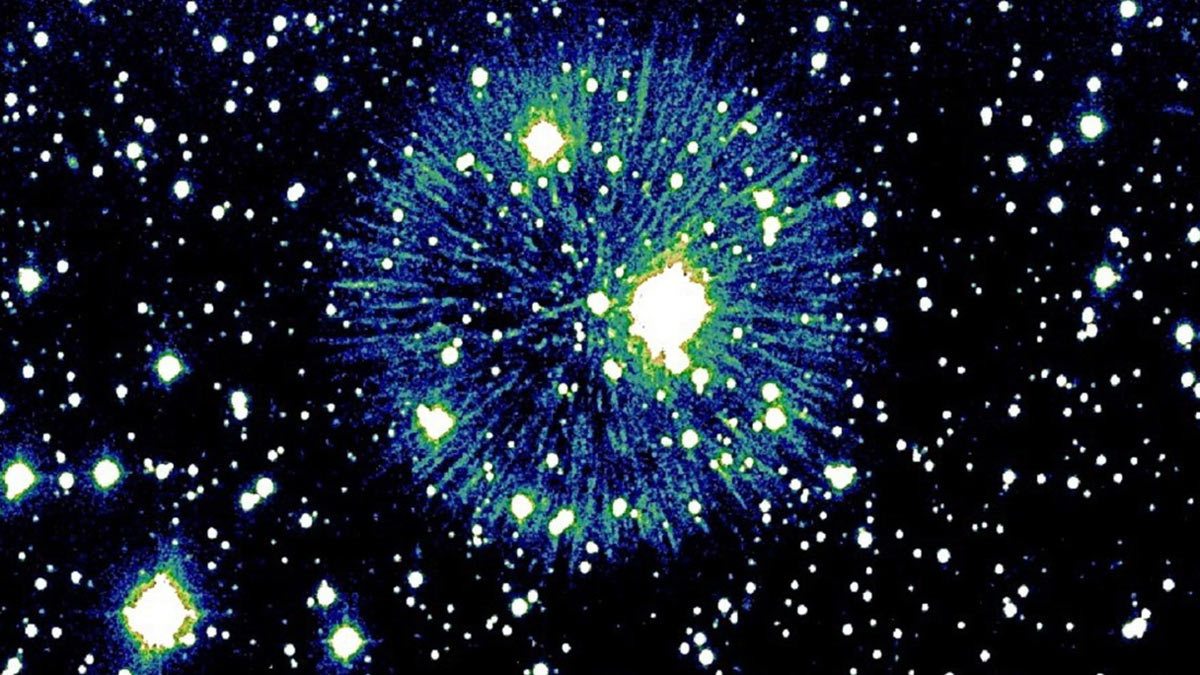 Получены изображения звездного столкновения 850-летней давности