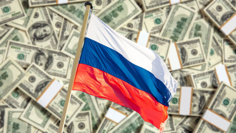 1260805 Флаг России валюта доллары активы