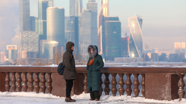 Морозная погода в Москве