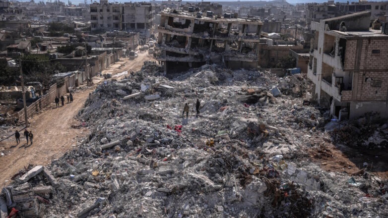 Последствие землетрясения в Сирии