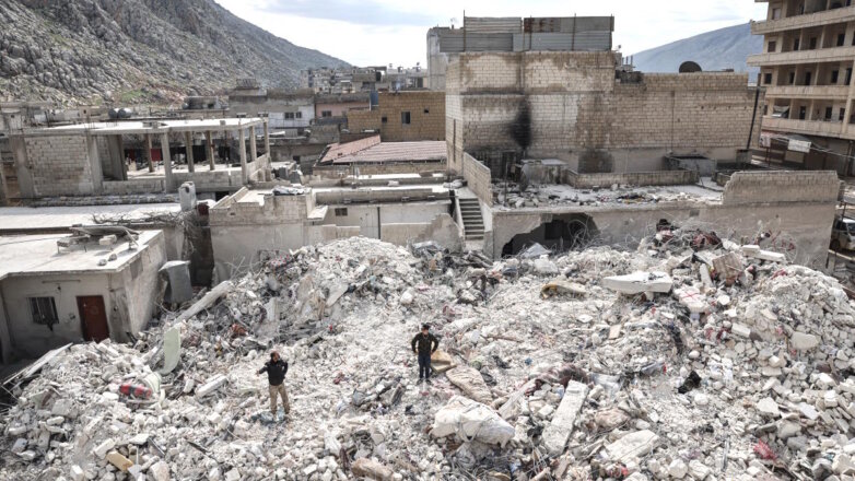 Последствие землетрясения в Сирии