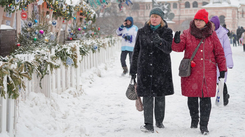 Снежная погода в Москве