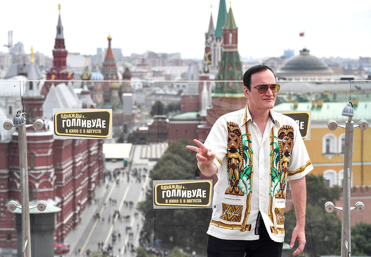 Квентин Тарантино в преддверии российской премьеры фильма "Однажды в Голливуде" в Москве
