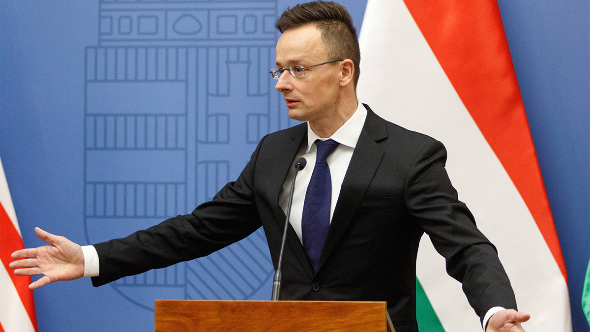Министр иностранных дел и внешнеэкономических связей Венгрии Петер Сийярто