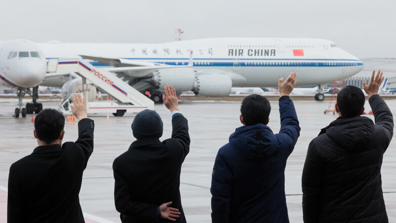 Отлет председателя КНР Си Цзиньпина из Москвы