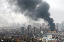 В Ростове-на-Дону произошел пожар рядом со зданием пограничного управления ФСБ