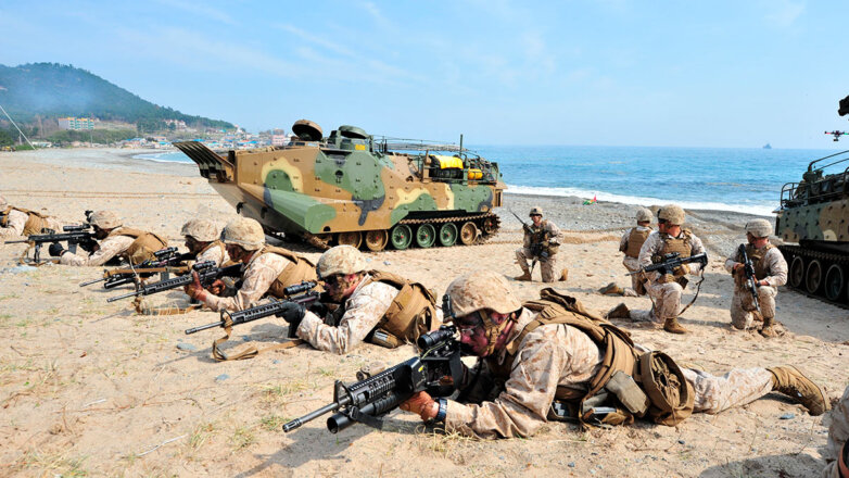 США и Южная Корея проводят военные учения по форсированию рек рядом с границей с КНДР