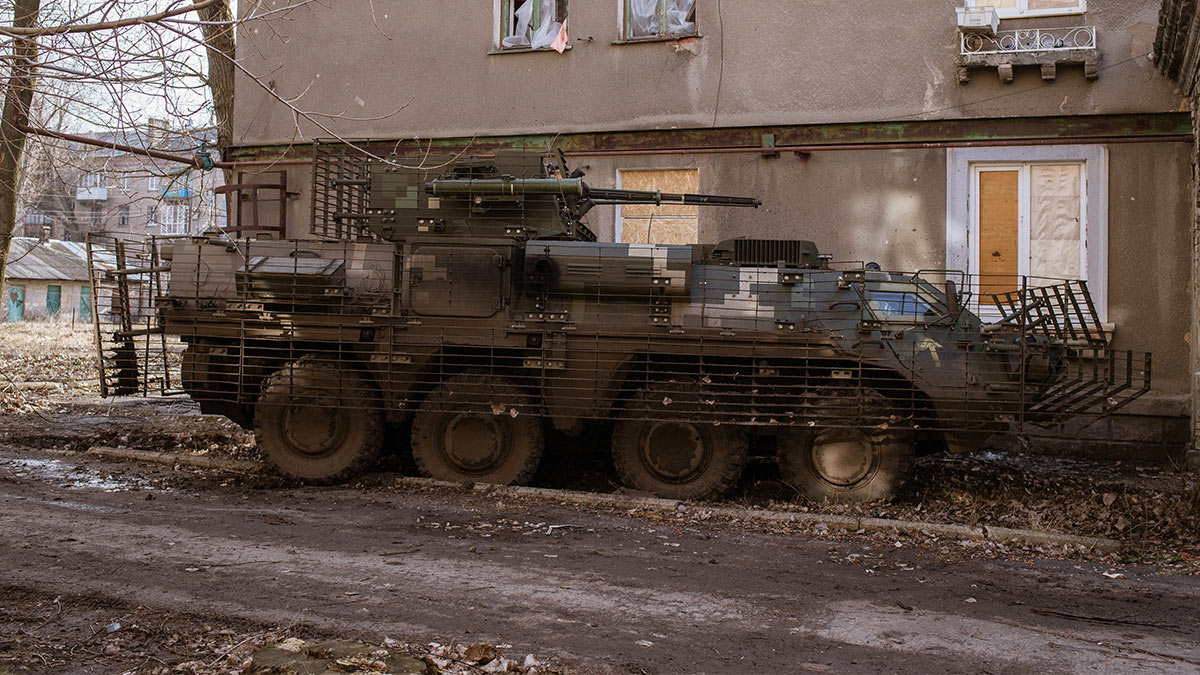 Военная техника ВСУ в окрестностях Артемовска