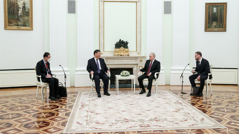 Встреча президента РФ Владимира Путина и председателя КНР Си Цзиньпина