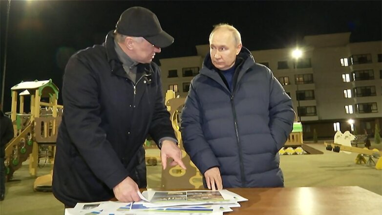 Поездка президента России Владимира Путина в Мариуполь
