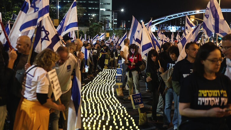 В Тель-Авиве проходит акция протеста против судебной реформы