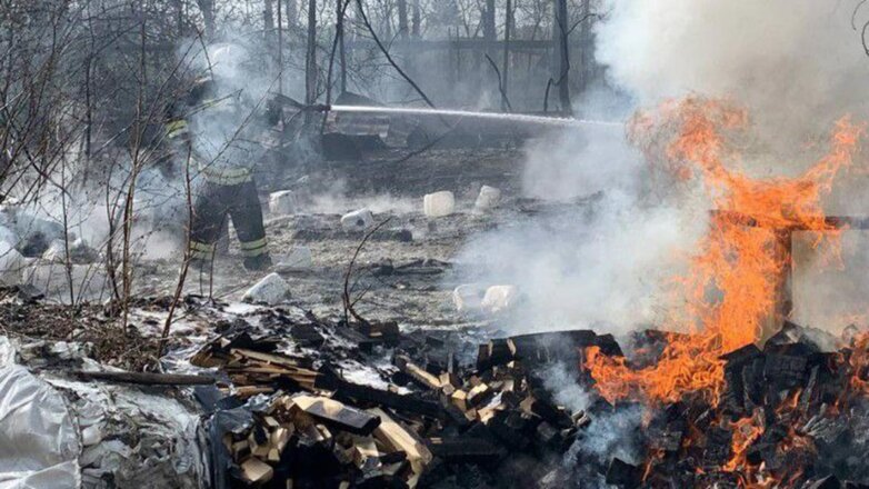Пожар в районе складов с порохом у поселка Первомайского Свердловской области локализовали