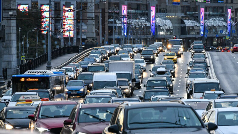 Пробки на дорогах Москвы